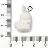 Flocky Resin Pendants FIND-S001-06G-3