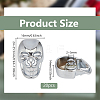 20Pcs Alloy Shank Buttons BUTT-PH0001-82B-P-2