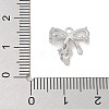 Brass Pave Clear Cubic Zirconia Charms KK-Z061-17P-3