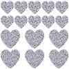 20Pcs 2 Styles Glitter Resin Hotfix Rhinestone DIY-CY0002-36B-1