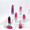 Point Tower Natural Fluorite Healing Stone Wands PW-WG85026-01-1