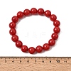 10MM Natural Dyed White Jade Round Beaded Stretch Bracelets for Women GG-CBA3F02-12B-5
