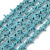 Synthetic Turquoise Dyed Beads Strands GG-CBA2BD3-01B-5