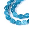 Natural Dyed White Jade Beads Strands G-T142-89A-3