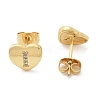 Rack Plating Brass Micro Pave Clear Cubic Zirconia Stud Earrings EJEW-K299-01G-I-4