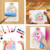 PET Hollow Out Drawing Painting Stencils DIY-WH0421-0015-4