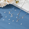 15Pcs 925 Sterling Silver Cross Chain Extender Drops STER-DC0001-56-5