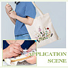 Flower Pattern DIY Canvas Women's Shoulder Bag Making Kits DIY-WH0349-356A-6