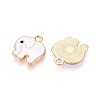 Alloy Enamel Charms PALLOY-T092-31G-02-2