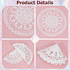 Flower Polyester Embroidery Lace Coasters AJEW-CN0007-46A-6
