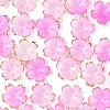 50Pcs Acrylic Bead Caps OACR-YW0002-67F-1