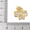 Brass Micro Pave Cubic Zirconia Pendants KK-K298-07A-G-3