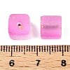Frosted Glass Beads with Golden Glitter Powder LS-DGLA-NH001-8mm-01H-3