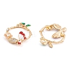 Rack Plating Alloy Enamel Pendants FIND-A040-04KCG-01-2