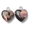 Natural Rhodonite Pendants G-E603-01P-05-2