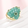 Natural Amazonite Cuff Rings GG-CBA5FCC-04G-05-2