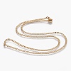 304 Stainless Steel Curb Chain Necklaces NJEW-L167-15-G-2