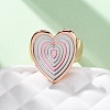 Zinc Alloy & Enamel Stretch Finger Rings for Women RJEW-M101-01D-G-2