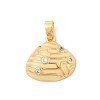 Brass Micro Pave Cubic Zirconia Pandents KK-R100-12G-03-1