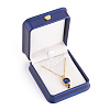 PU Leather Necklace Pendant Gift Boxes X-LBOX-L005-F03-3