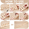 Wooden Knitting Loom Frame KNIT-WH0007-003B-4
