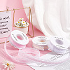 3 Roll 3 Colors Polyester Flower Embroidery Lace Ribbon OCOR-CY0001-37-3