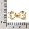 Brass Micro Pave Clear Cubic Zirconia Fold Over Clasps KK-K389-102G-3