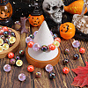 Halloween Theme 100Pcs 5 Colors Opaque Acrylic Beads MACR-SP0001-01B-05-5