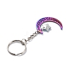 Stainless Steel Hollow Moon Keychains KEYC-JKC00584-03-4