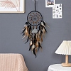 Iron Woven Web/Net with Feather Hanging Ornaments PW-WG7966A-01-3