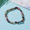 Natural Tourmaline Beads Stretch Bracelets BJEW-JB05879-03-3