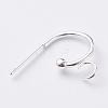 304 Stainless Steel Half Hoop Earrings STAS-Z028-B02-S-3