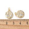 Brass Micro Pave Clear Cubic Zirconia Pendants KK-Q031-30G-3