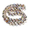 Electroplate Glass Beads Strands EGLA-B008-01A-HR02-3