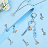 Letter A~Z Pendant Stitch Markers HJEW-AB00329-4