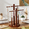 Baseball Wooden Jewelry Ring Display Tower Stands ODIS-WH0086-223A-5