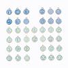 2 Sets 2 Styles Golden Plated Alloy Enamel Charms ENAM-YW0001-28C-1