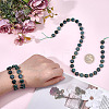 2 Strands Natural Moss Agate Beads Strands G-DR0001-07-3