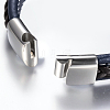 Men's Braided Leather Cord Bracelets BJEW-H559-15C-4