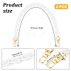 2Pcs Acrylic Purse Chains AJEW-UN00001-3