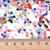 Dyed 8/0 Loose Round Glass Seed Beads SEED-L001-01-4