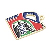 Racing Car Theme Alloy Enamel Pendants AL-CBA4666-03P-2