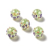 AB Color Transparent Crackle Acrylic Round Beads LS-OACR-A013-04A-2