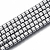 Electroplate Non-magnetic Synthetic Hematite Beads Strands G-T114-61-P-1