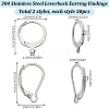 SUNNYCLUE 2 Style 304 Stainless Steel Leverback Earring Findings STAS-SC0008-10P-2