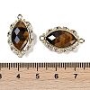 Natural Tiger Eye Faceted Horse Eye Links G-B126-02G-13-3