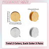 12Pcs 2 Colors 304 Stainless Steel Vortex Cuff Earrings EJEW-UN0002-54-3