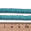 Opaque Solid Color Glass Beads Strands GLAA-N026-3x6mm-16-4