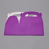 Solid Color Paper Fold Cakes Boxes CON-WH0081-22A-1
