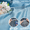1 Yard Plastic Beaded Tassel Ribbon DIY-OC0013-14B-4